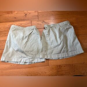 Lands End Girls Khaki Skort